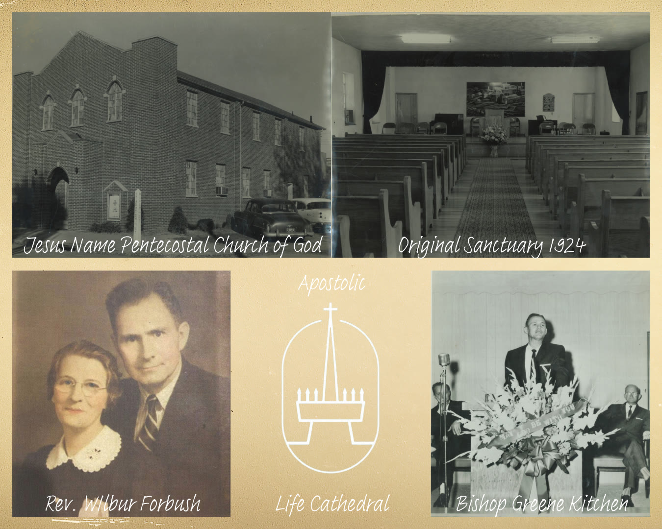 The original Jesus Name Pentecostal Church of God building